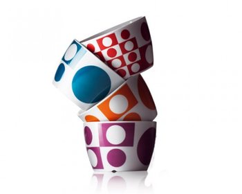 MENU - VERNER PANTON 4-dielna Sada Misiek 12 cm (1 ks)