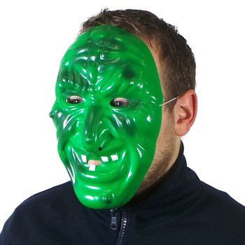 ČARODEJN&Iacute;CKA MASKA ZELEN&Aacute; (9 ks)