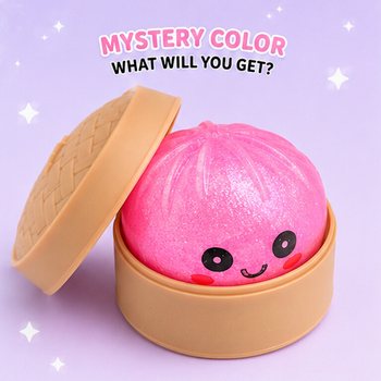 RAGE - Squishy SUGAR EDITION Bun Dumplings MAL&Yacute; (5.3 x 5.3 x 4.1 Cm) Viral 2026 Fidget Toy (24 ks)