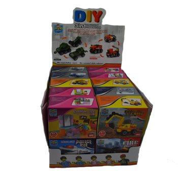 STAVEBNÉ KOCKY BRICKS - MIX SÉRIA V DISPLAYI (20 ks)