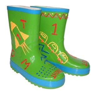 FUNKY WELLIES - VYFARBI SI VLASTN&Eacute; GUM&Aacute;KY - ZELEN&Eacute; / VEĽKOSŤ: 28