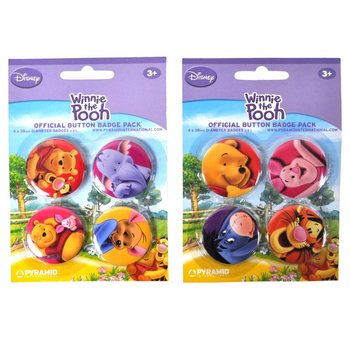 4-dielna sada odznakov Disney Macko P&uacute; (24 ks)