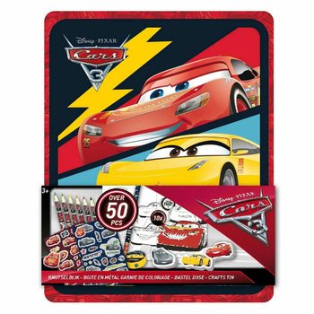 Kreat&iacute;vny Set DISNEY CARS 3D v Plechovej Krabičke (12 ks)