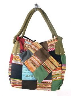 Art.nr: 97731B - B-FAIR PATCHWORK TAŠKA MALÁ ZELENÁ (1 ks)