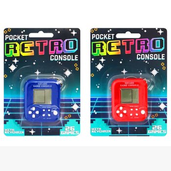 VRECKOV&Aacute; RETRO HERN&Aacute; KONZOLA S KĽ&Uacute;ČENKOU - 26 HIER (6 ks)