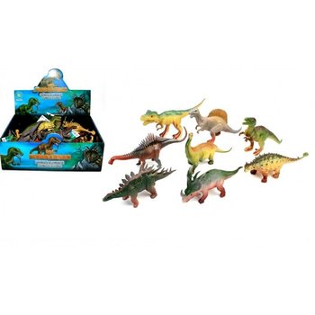 MIX DINOSAURY, CCA 17 CM VYSOKÉ V DISPLEJI (16 ks)