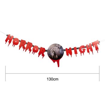 PÍSMENKOVÁ GIRLANDA "HORROR NIGHT" 130 CM (2 ks)