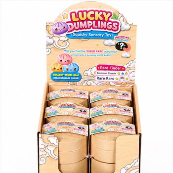 RAGE - LUCKY DUMPLINGS - Squishy Bun Dumplings VEĽK&Eacute; Rozm. 8.5 x 8.5 x 4.8 cm - V DISPLEJI (12ks)