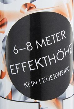 Konfetov&eacute; delo &ndash; Farba: Oranžov&aacute;/Strieborn&aacute; 40 cm - vystreľovacie konfety na narodeniny (10 ks)