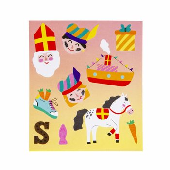 Z&aacute;bavn&eacute; samolepky - Model: Mikul&aacute;&scaron; (Sinterklaas) (120 ks)