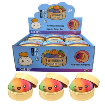 RAGE - RAINBOW Squishy Bun Dumplings VEĽKÉ (8.5 x 8.5 x 4.8 Cm) - Virálna Hračka 2026 (12ks)