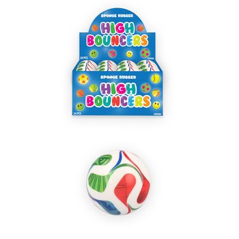 HIGH BOUNCE FUTBALOVÁ LOPTIČKA - HOPKÁLKA - V DISPLAYI (24 ks)