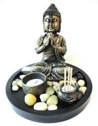 Sada Buddha na čajovú sviečku a kadidlo (1 ks)