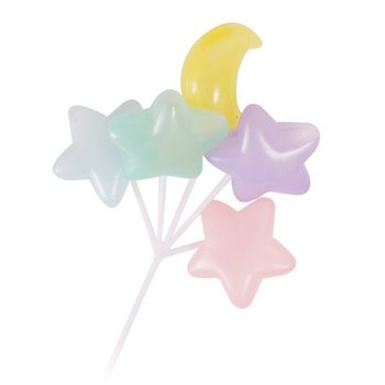 ZÁPICH NA CUPCAKE - TRS BALÓNOV HVIEZDY A MESIAC (15ks)