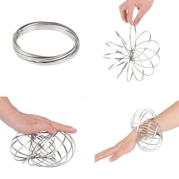 Magic Rings / Flow Rings - Kinetick&yacute; 3D Magick&yacute; Kruh - STRIEBORN&Yacute; | V KRABIČKE (10 ks)