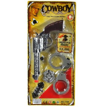 KOVBOJSK&Aacute; SADA NA KARTE - MODEL 5 (6 ks)