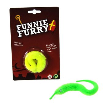 Magick&yacute; červ&iacute;k Funny Furry na karte (42 ks)