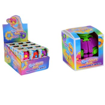 SPIN & POP FIDGET SPINNER LOPTIČKA - SPIN SHIFT BALL - V DISPLAYI (24 ks)