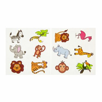 FUN TATTOOS &ndash; DŽUNGLOV&Eacute; ZVIERATK&Aacute; (96 ks)