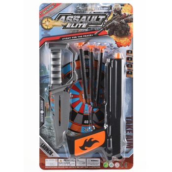ASSAULT ELITE - Pi&scaron;toľ s Pr&iacute;savn&yacute;mi &Scaron;&iacute;pkami a Nožom (6 ks)