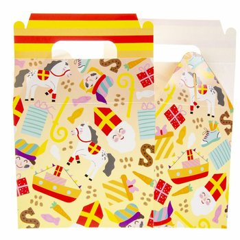 SINTERKLAAS MENU BOX / DARČEKOV&Aacute; KRABIČKA 14x10x17 cm (12 ks)