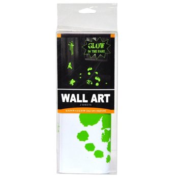 GLOW IN THE DARK N&Aacute;LEPKY NA STENU (6 ks)