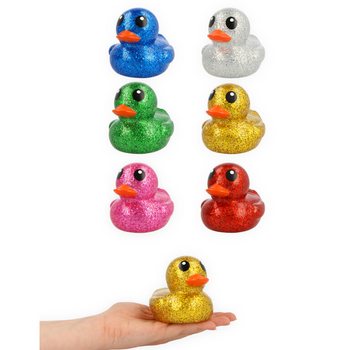 Veľk&eacute; Farebn&eacute; Trblietav&eacute; Kačičky do K&uacute;peľa Mix - 10x8x8 cm (6 ks)