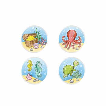 MIX SEA LIFE / MORSKÉ ZVIERATÁ - HOPKÁČE Ø3.3 cm (100 ks)
