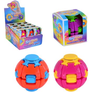 SPIN & POP FIDGET SPINNER LOPTIČKA - SPIN SHIFT BALL - V DISPLAYI (24 ks)