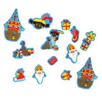60 Penov&yacute;ch Samolepiek Sinterklaas a Piet (3 sady)