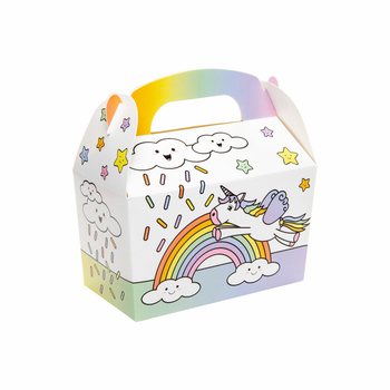 Krabička na darčeky Jednorožec / Unicorn 12x12.5x6 Cm (12 ks)