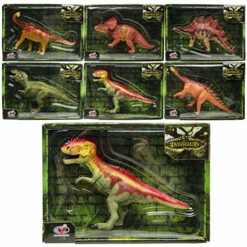 Figúrky dinosaurov - Luxusná darčeková krabica - Mix druhov (Sada 6 ks)