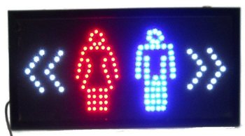 LED Reklamn&aacute; Tabuľa - TOALETA / WC