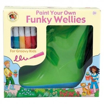 FUNKY WELLIES - VYFARBI SI VLASTN&Eacute; GUM&Aacute;KY - ZELEN&Eacute; / VEĽKOSŤ: 28