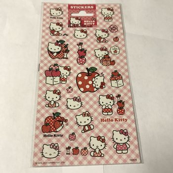 NÁLEPKY: HELLO KITTY, Rozm. 20 x 10 cm (10 ks)