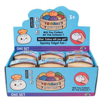 RAGE - Squishy Bun Dumplings VEĽK&Eacute; (8.5 x 8.5 x 4.8 cm) - Vir&aacute;lna Fidget hračka 2026 (12 ks)