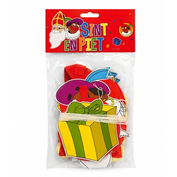 Girlanda Sinterklaas a Piet so z&aacute;vesmi - 4 m (6 ks)