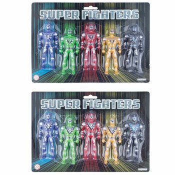 SUPER FIGHTERS - 5 Akčn&yacute;ch Fig&uacute;rok na Karte (6 ks)