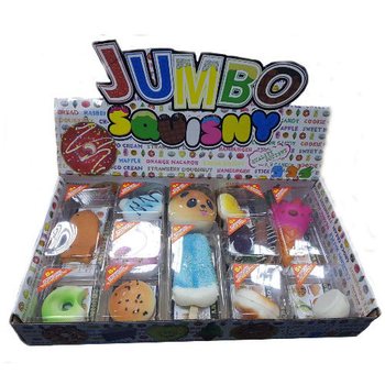 JUMBO Squishies v Displayi (12 ks) - Voňav&eacute; Antistresov&eacute; Hračky