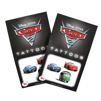3-dielna sada tetovačiek Disney Cars 2 pre deti (50 ks)