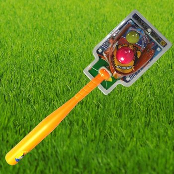 Baseballová pálka s loptičkou a rukavicou (6 ks)