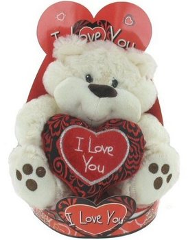 Veľk&yacute; Ply&scaron;ov&yacute; Medved&iacute;k 'I Love You' (2 ks)