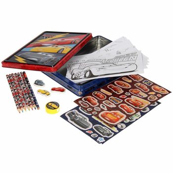 Kreat&iacute;vny Set DISNEY CARS 3D v Plechovej Krabičke (12 ks)