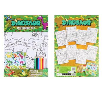VEĽK&Aacute; VYMAĽOV&Aacute;VACIA SADA - MODEL: DINOSAURUS - Rozm 22x30x1 CM (12 ks)