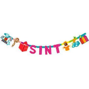 GIRLANDA SINTERKLAAS A PIET - DĹŽKA 1,5 M (12 ks)