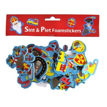 60 Penových Samolepiek Sinterklaas a Piet (3 sady)