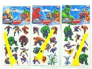 PRETLÁČACIE NÁLEPKY MARVEL HEROES (24 ks)