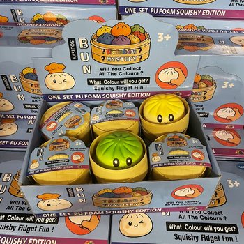 RAGE - Squishy Bun Dumplings VEĽK&Eacute; - ONE SET PU FOAM SQUISHY EDITION (12 ks)