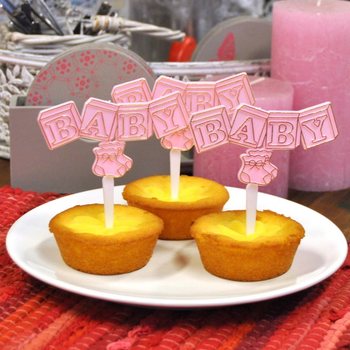 Z&aacute;pich do Cupcake k Narodeniu - Svetloružov&yacute; (12 ks)