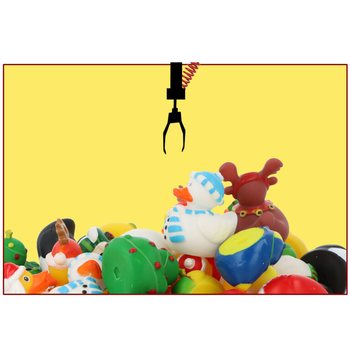 Mix Vianočn&eacute; Kačičky do vane 6cm (12 ks) - Sviatočn&eacute; darčeky